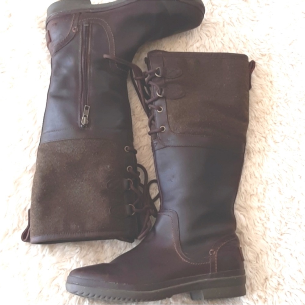 UGG Elsa Waterproof Leather High Boot US8